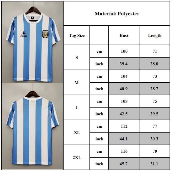 Argentina 1986 HEMMATRÖJA Herr Fotbollströja XL