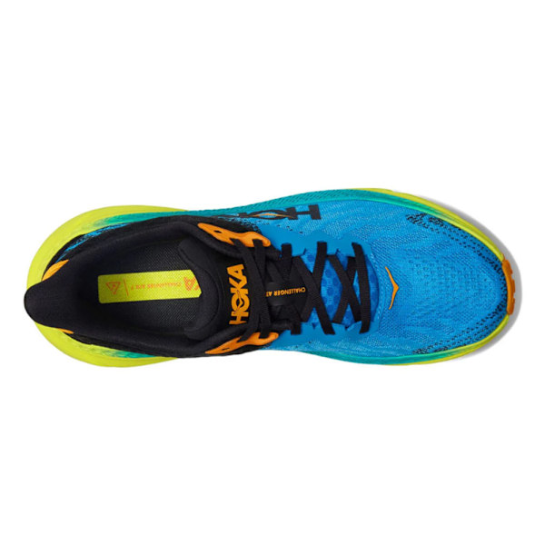 HOKA ONE ONE Challenger ATR 7 Herrskor Lågprofil Löpskor för Asfalt Yellow + Blue 39