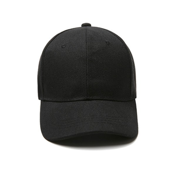 Män Kvinnor Vanlig basebollkeps Unisex cap Hip-Hop Peaked Hat black