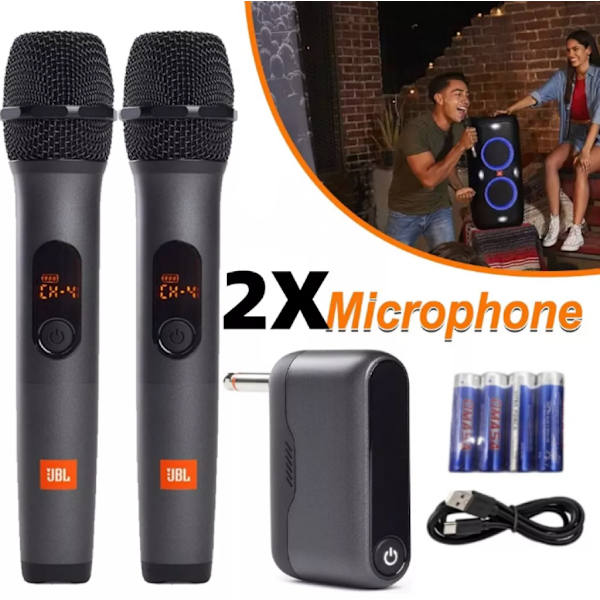 Trådløst mikrofonsett - 2 pakker (WIRELESS MICAS2) for KTV-opptredener