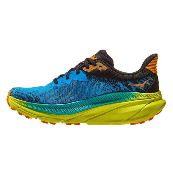 HOKA ONE ONE Challenger ATR 7 Herrskor Lågprofil Löpskor för Asfalt Yellow + Blue 40