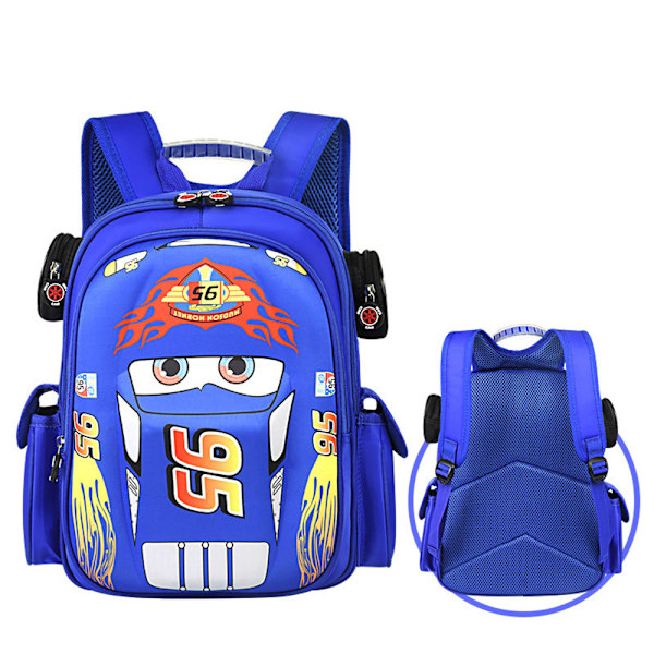 Børne Lightning McQueen Rygsæk Skole Taske Skoletaske Blue