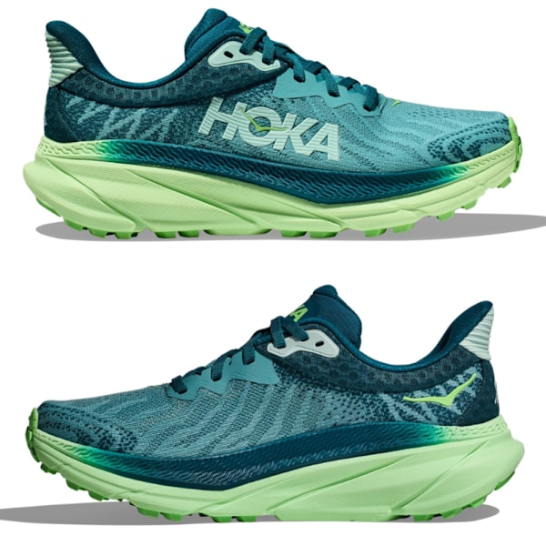 HOKA ONE ONE Challenger ATR 7 Damskor Lågprofil Löpskor för Asfalt Green 36.5