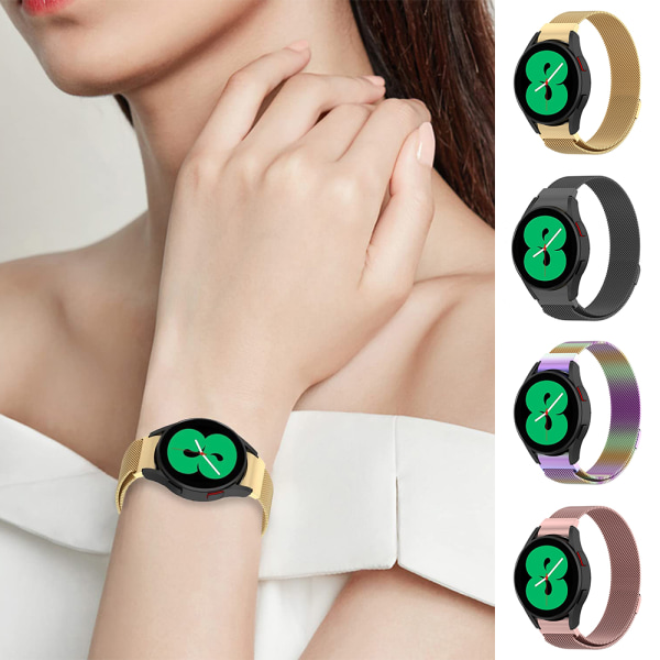 Armband i rostfritt stål som är kompatibelt med Samsung Galaxy Watch 4 seven colors