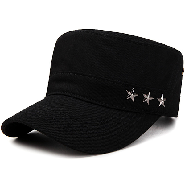 Sommar utomhus militär hatt mode all-match casual sport hatt black