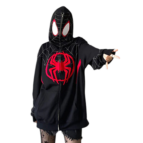 Halloween-hoodies för män 2024, rensning, spindelnätsmönstrad huvtröja, nyhet 3D-tryckt huvtröja #3 M