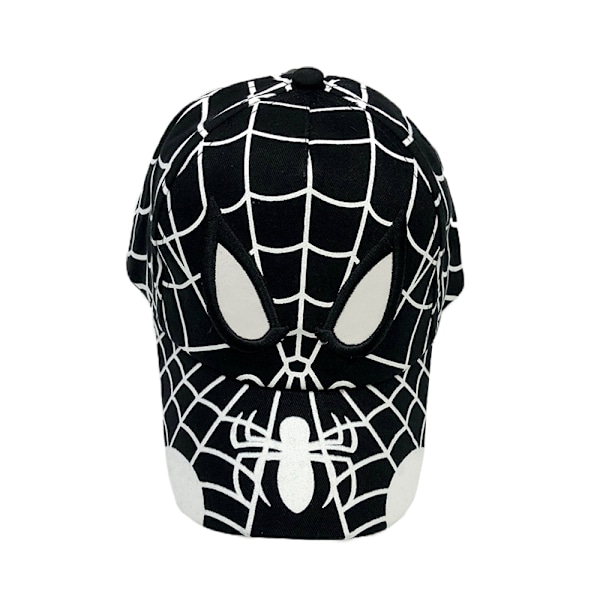 Justerbar solskydds keps för pojkar med Spider-Man-motiv black