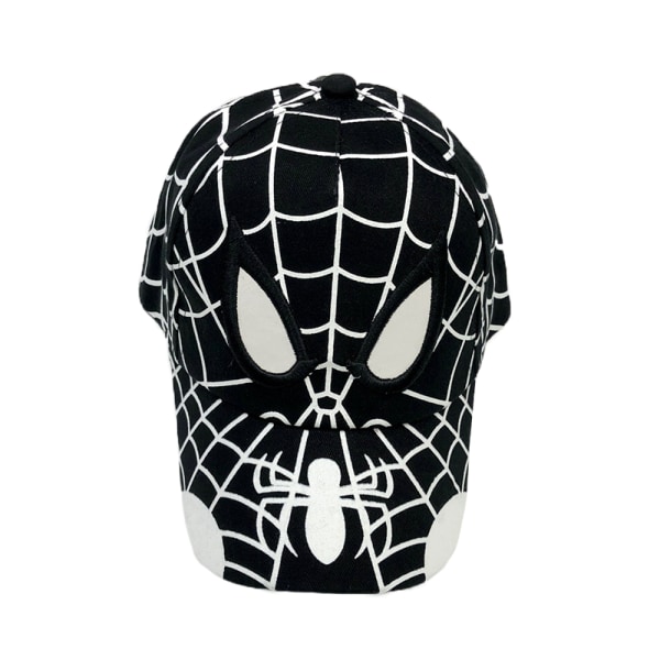 Justerbar solskydds keps för pojkar med Spider-Man-motiv red