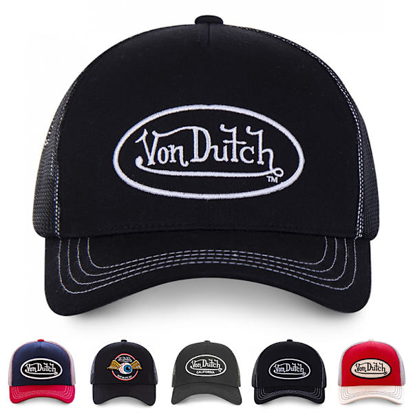 VON DUTCH Basebollkeps för Män Kvinnor Andningsbar Sommar Truckerhatt #3