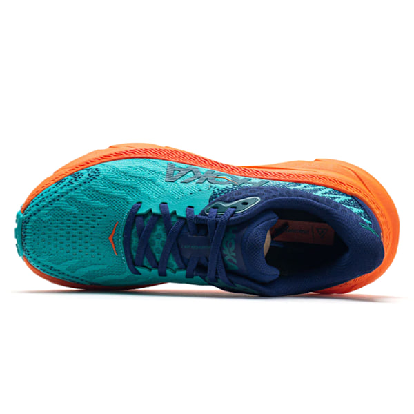 HOKA ONE ONE Challenger ATR 7 Damskor Lågprofil Löpskor för Asfalt Blue + Orange 39