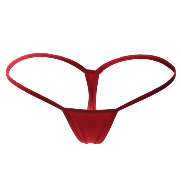 Kvinnors sexiga G-string-underkläder, minitrosor, stretchiga nattkläder Red XL