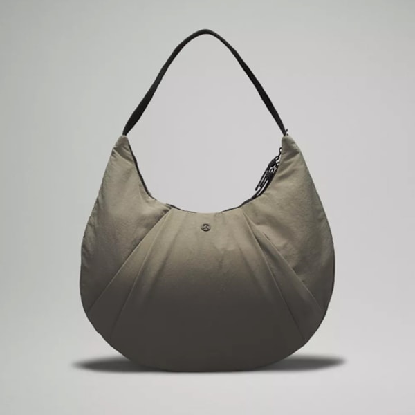 LU Unisex Messenger -laukut Dumpling-laukku Naisten kainalolaukku Nylon Yksinkertainen olkalaukku Design Crossbody-laukku matkustamiseen, päivittäiseen käyttöön ja ostoksille Grey Green