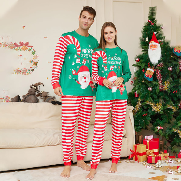 Jultomten Julpyjamas Familjematchande Sovkläder Barn Pyjamas Mom 2XL