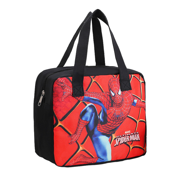 Tecknad isolerad matkasse för barn hopfällbar bärbar matlåda Spider Man