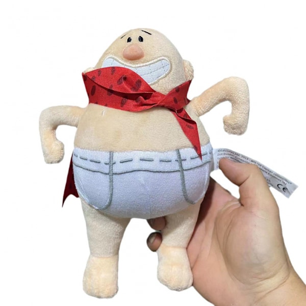 Kapten Kalsong Mjuk Plyschdocka 22cm Gosedjur Tecknad Barn Julklappar Ny