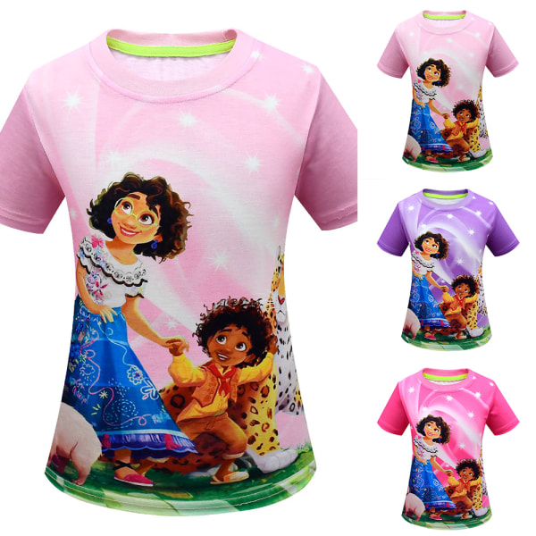Flickor Söt Mirabel kortärmad T-shirt Magic Family Adventure pink 120cm