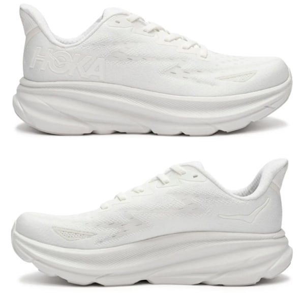 HOKA ONE ONE CLIFTON 9 Herrskor Mesh Låg-Topp Löpningstränare White 44