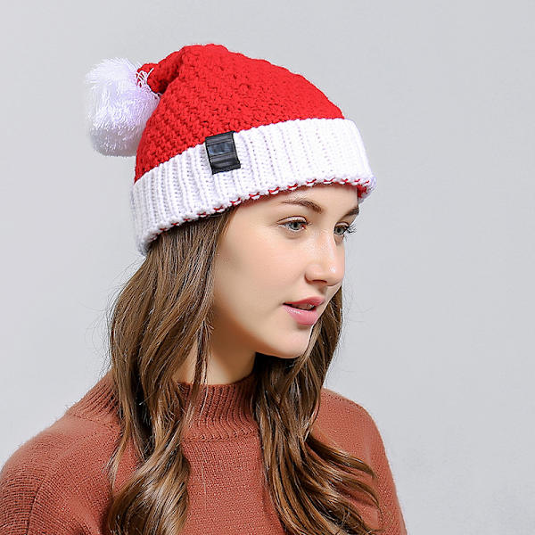 Unisex Jule Strikket Hue Vinter Varm Julemand Julehue