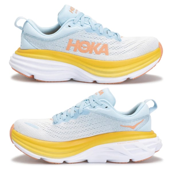 HOKA ONE ONE Bondi 8 Textile Damskor Lågtoppiga Löparskor för Asfalt Blue 38