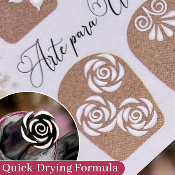 6/10/15-dels DIY Nagelstempelpenna Set Nagelsmyckesverktyg Set för Flickor Kvinnor 6pcs