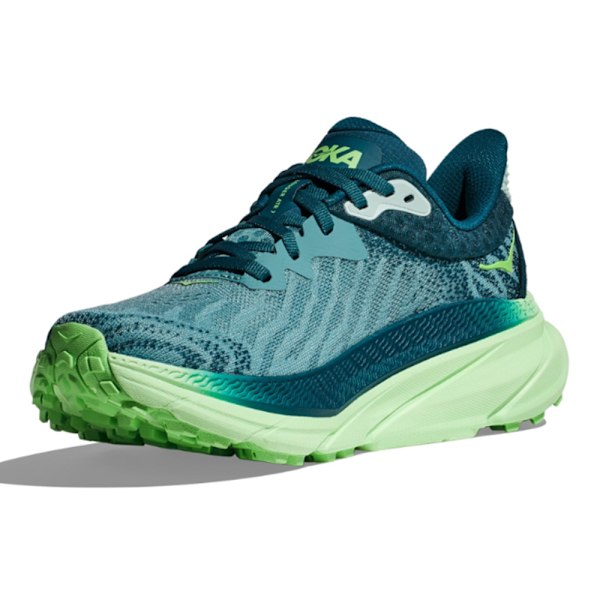 HOKA ONE ONE Challenger ATR 7 Herrskor Lågprofil Löpskor för Asfalt Green 44.5