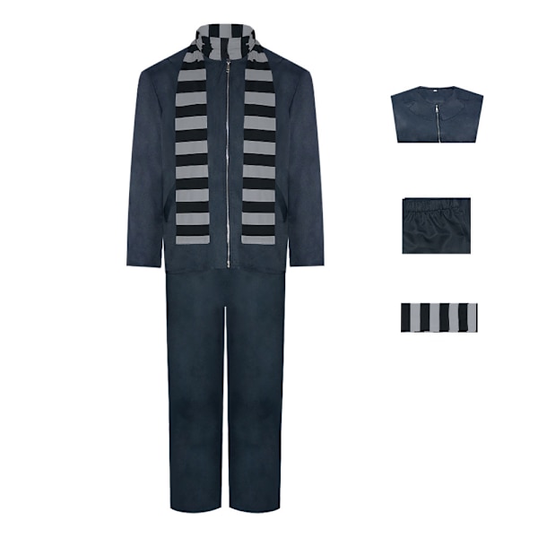 Aikuisten Itse Ilkimys Gru Cosplay Asut Huivi Asut Halloween Naamiaiset Hienot Puvut XL