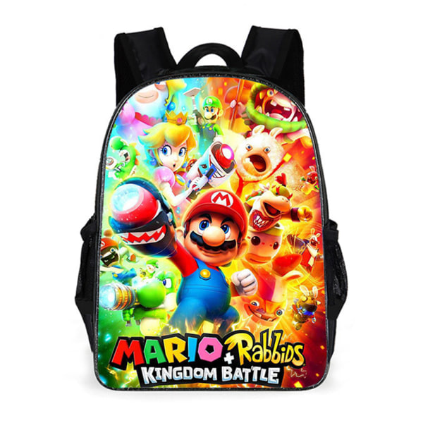 Ryggsäck för barn, pojkar och flickor, Mario, skolväska C