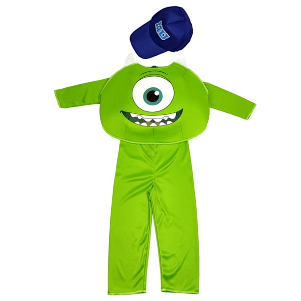 Barnens Monsters University Mike Wazowski Jumpsuit Halloween Karneval Dräkter Cosplay S
