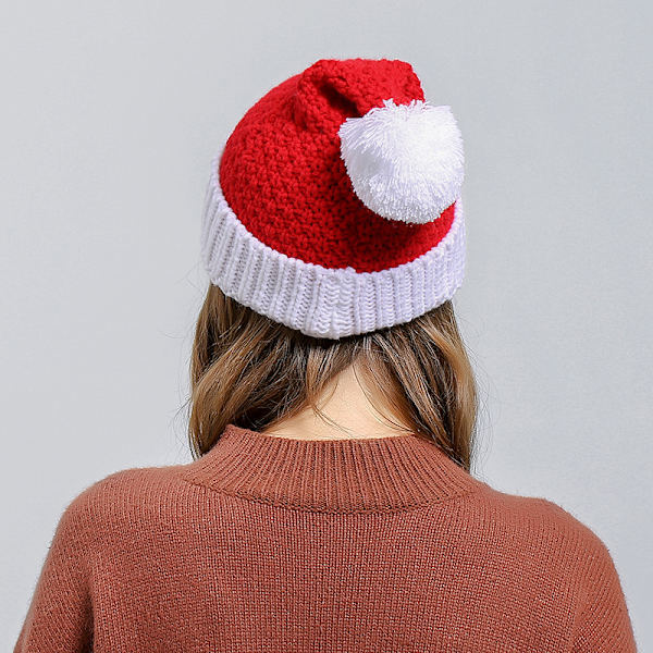 Unisex Jule Strikket Hue Vinter Varm Julemand Julehue
