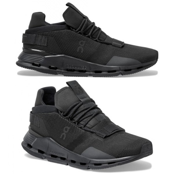 ON CLOUD 5 Herr Dam Bekväma Allround Slitstarka Halksäkra Dämpande Lätta Andningsbara Dämpande Låga Sneakers Casual Löparskor Full Black 40