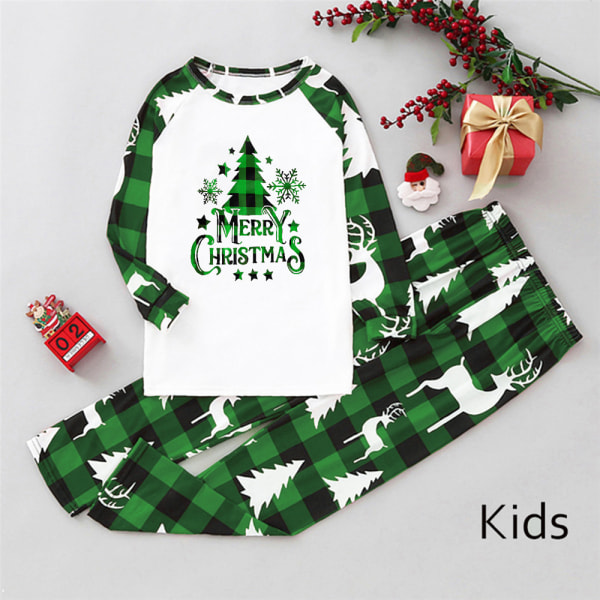 Merry Christmas PJs Familjematchande nattkläder Set för barn Kids 10-11Y