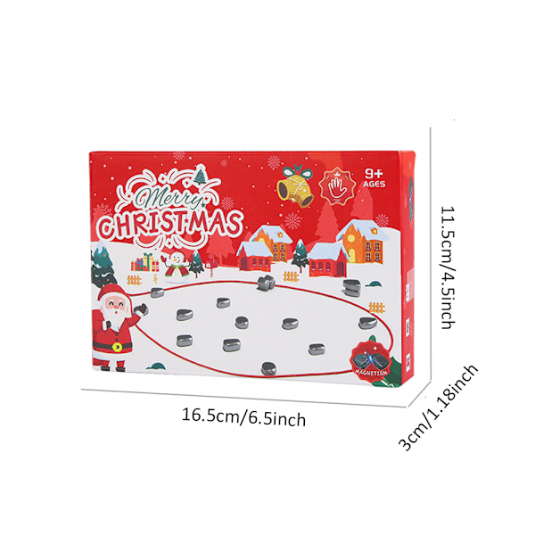 Julekalender Magnetisk Skak Puzzle Brikker Legetøj Festspil