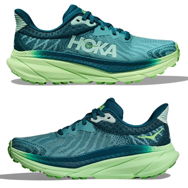 HOKA ONE ONE Challenger ATR 7 Herrskor Lågprofil Löpskor för Asfalt Green 44.5