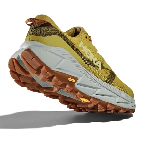 HOKA ONE ONE Skyline Float X Herrskor Låg-Topp Vägspringande Träningsskor Stretch-Stickade Vandringsskor Yellow 40