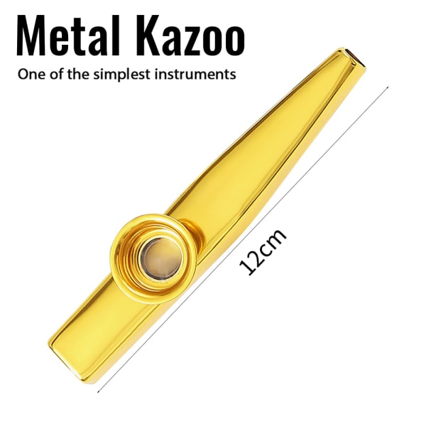 6PCS Metallic Kazoo Musical Instruments Film Munspel Musical