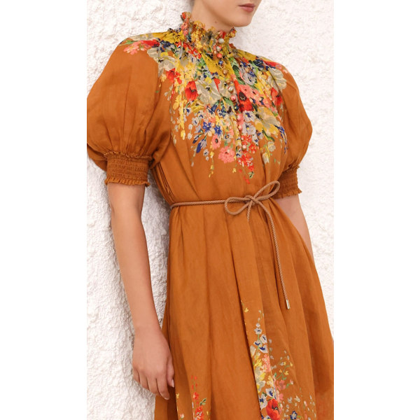 Dame Kortærmet Boho Print Maxikjole Fest Sommer Strand Ferie Sommerkjole 2XL