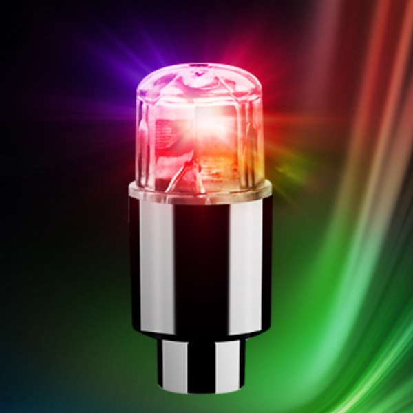 8 st LED Hjulbelysning Cykeldäck Ventilstam Bil Neonlampa multicolor 8PCS