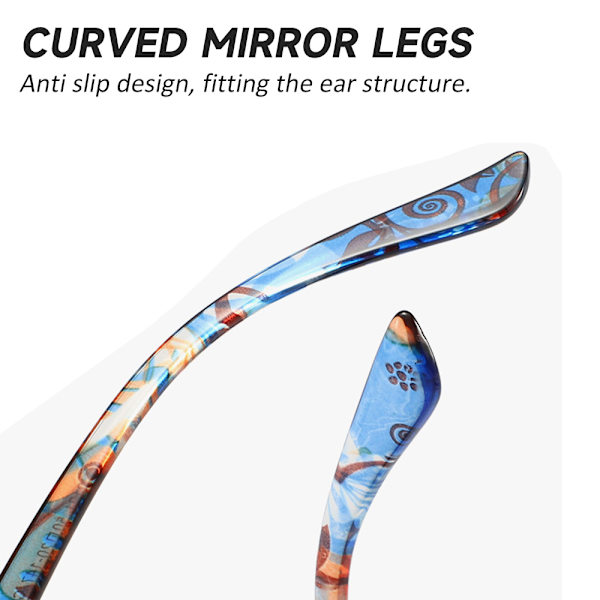 Lesebriller for damer, designer +1.0 1.5 2.0 3.0 3.5 4.0 Oversized briller Blue Frame,+100