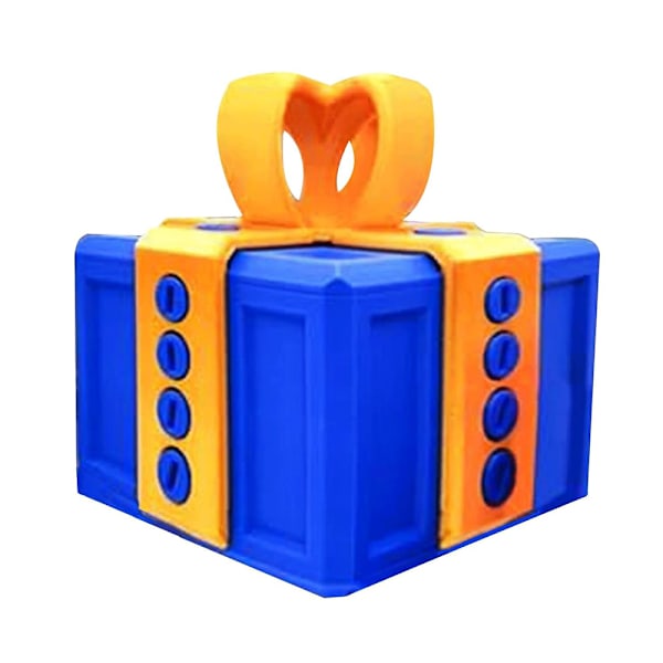 3D-tryckt irriterande presentask med skruvar, irriterande presentask med vridförvaring Gold Blue