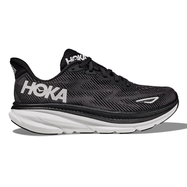 HOKA ONE ONE CLIFTON 9 Herrskor Mesh Låg-Topp Löpningstränare Black White 44.5