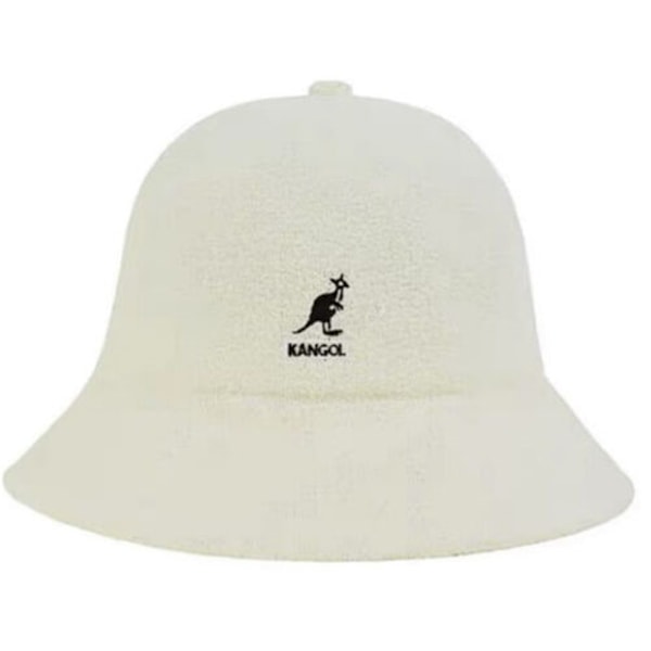 Klassinen Kangol Bermuda Bucket -hattu, rento lippis naisille ja miehille White