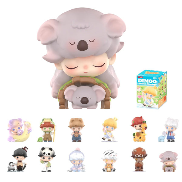 Pop Mart Labubu The Monsters Djurriket Serien Labubu Blind Box Samlarfigur Blind Box Slumpmässig Samlarobjekt (1 Blind Box, 9cm)