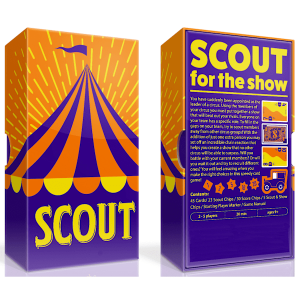 Oink Games Scout Kortspel 2-5 Spelare - Roliga Cirkus Familjespel