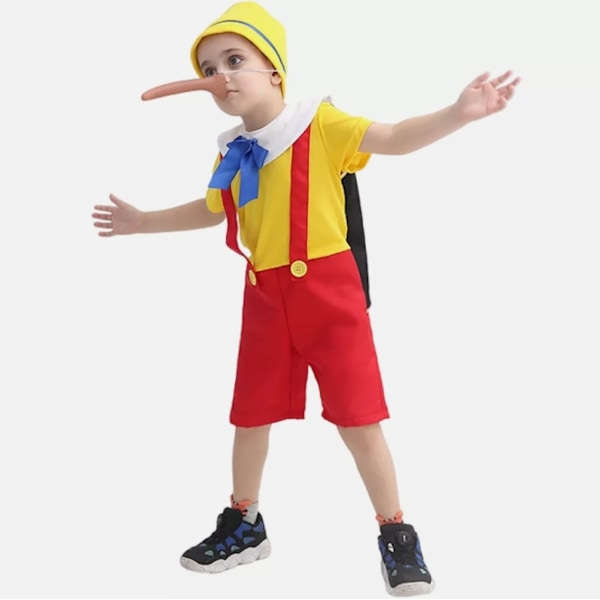 Lasten Pinocchio-asu Karnevaalijuhliin Esitysasut Lasten Hauska Sirkus Pukeutuminen 3-14 vuotta M