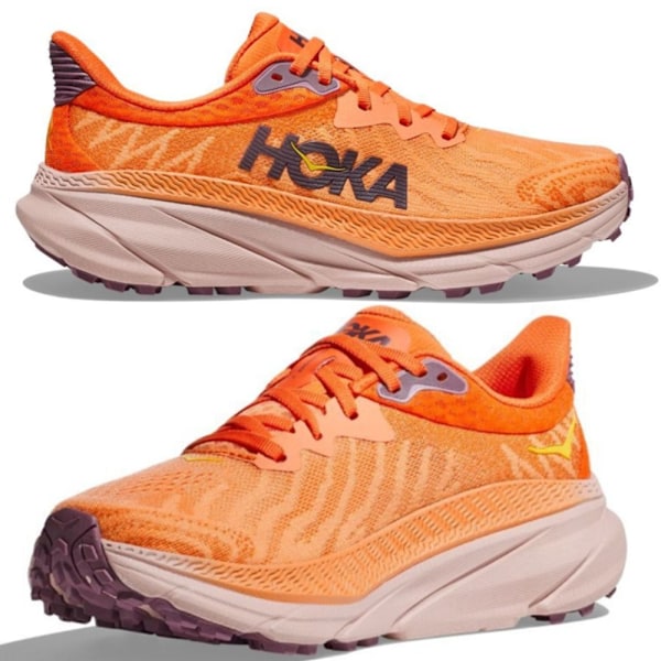 HOKA ONE ONE Challenger ATR 7 Herrskor Lågprofil Löpskor för Asfalt Orange 39