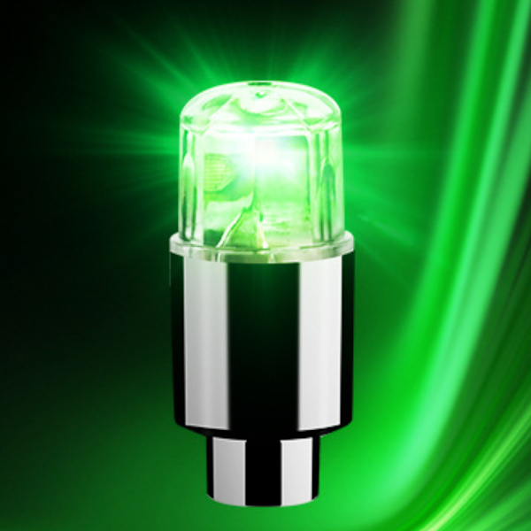 4 st LED Hjulbelysning Cykeldäck Ventilstam Bil Neonlampa green 4PCS