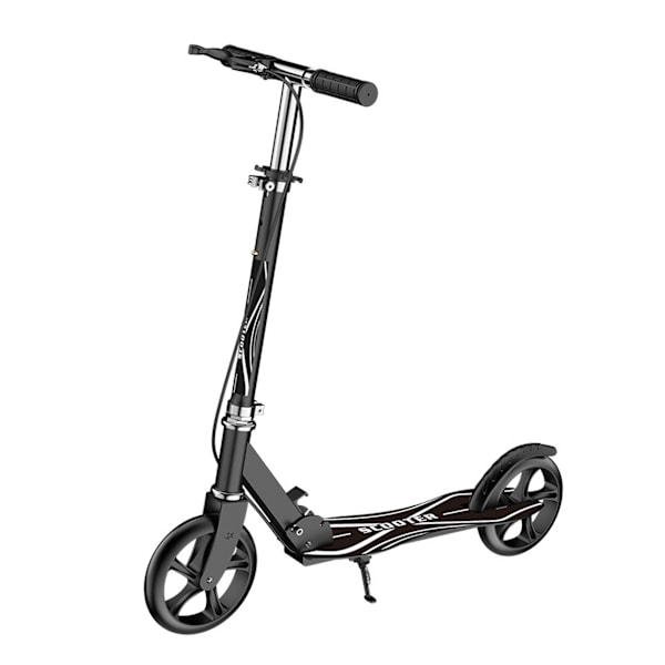 Hopfällbar sparkcykel för vuxna, justerbar höjd, med handbroms PU-hjul, present till barn