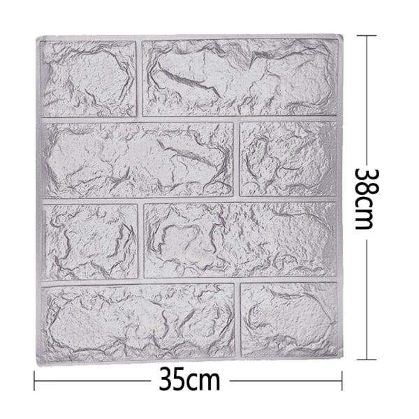 20 st 3D Väggdekaler Självhäftande Tapet Konst Väggpaneler White 20PCS