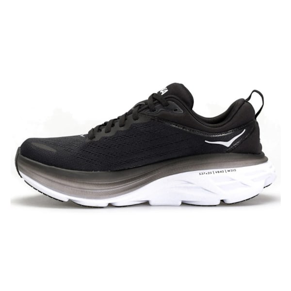 HOKA ONE ONE Bondi 8 Textile Damskor Lågtoppiga Löparskor för Asfalt Black White 38.5