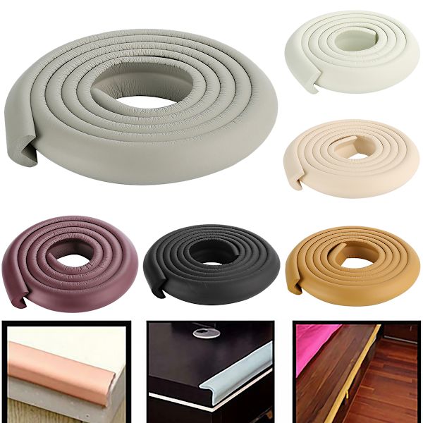 Huonekalujen reunojen ja kulmien suojaus pöydille ja tulisijoille Wood color 2M